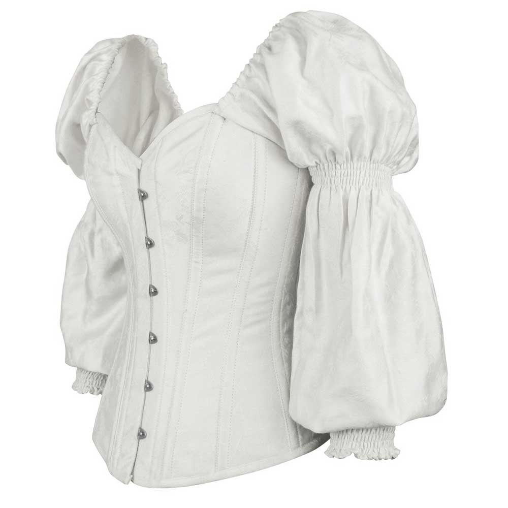 Attitude Corsets - Tibanna Overbust corset - White